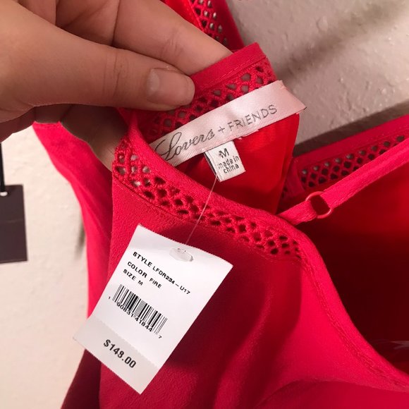 Lovers + Friends Red Open Back Slip Mini Dress - Picture 7 of 12